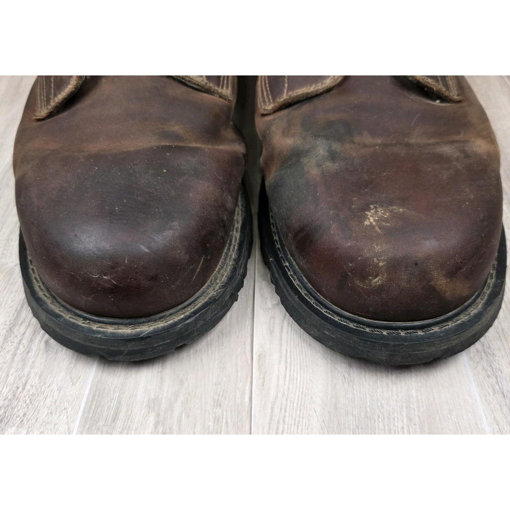 Carhartt Traditional Welt 6" Brown Leather Soft Toe Work Boots CMW6174 Mens 13W - Picture 6 of 10